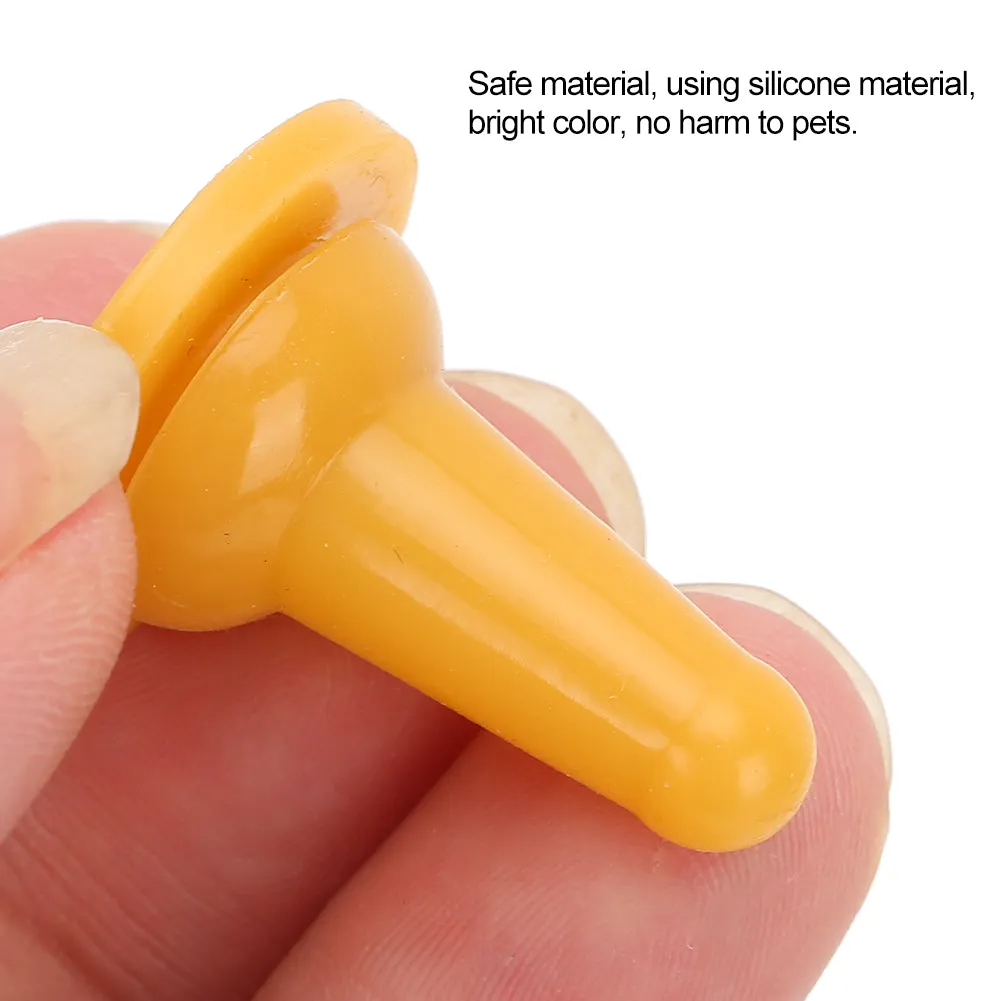 15Pcs Dog Nipple Safety Soft Silicone