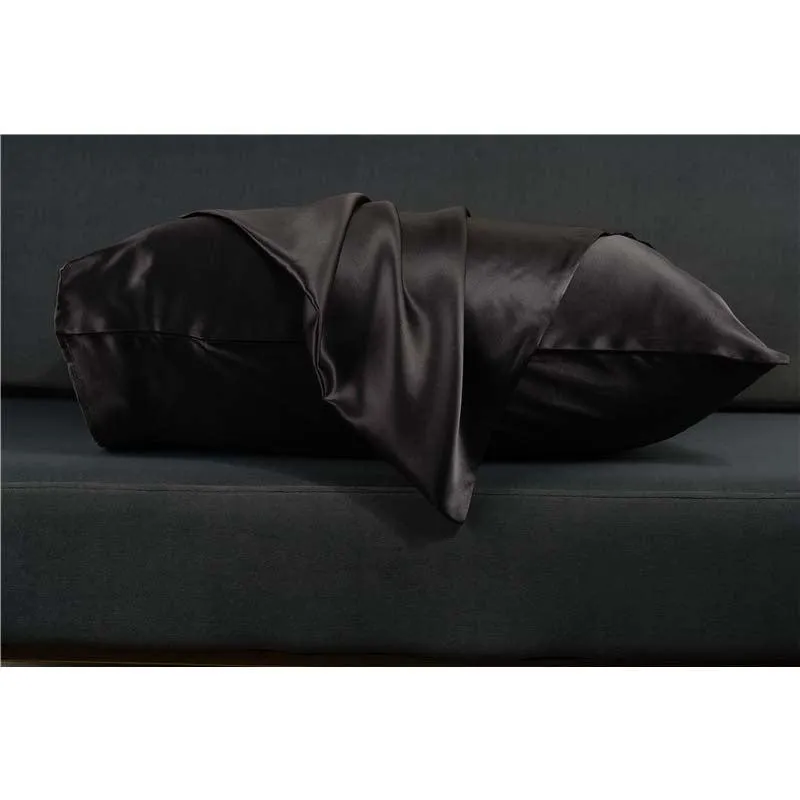 19 Momme silk pillowcase - Envelope - Queen - Dark Grey