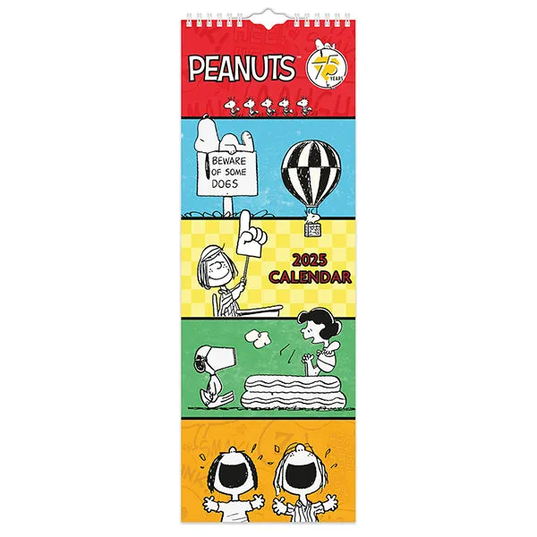 2025 Peanuts Slimline Wall Calendar