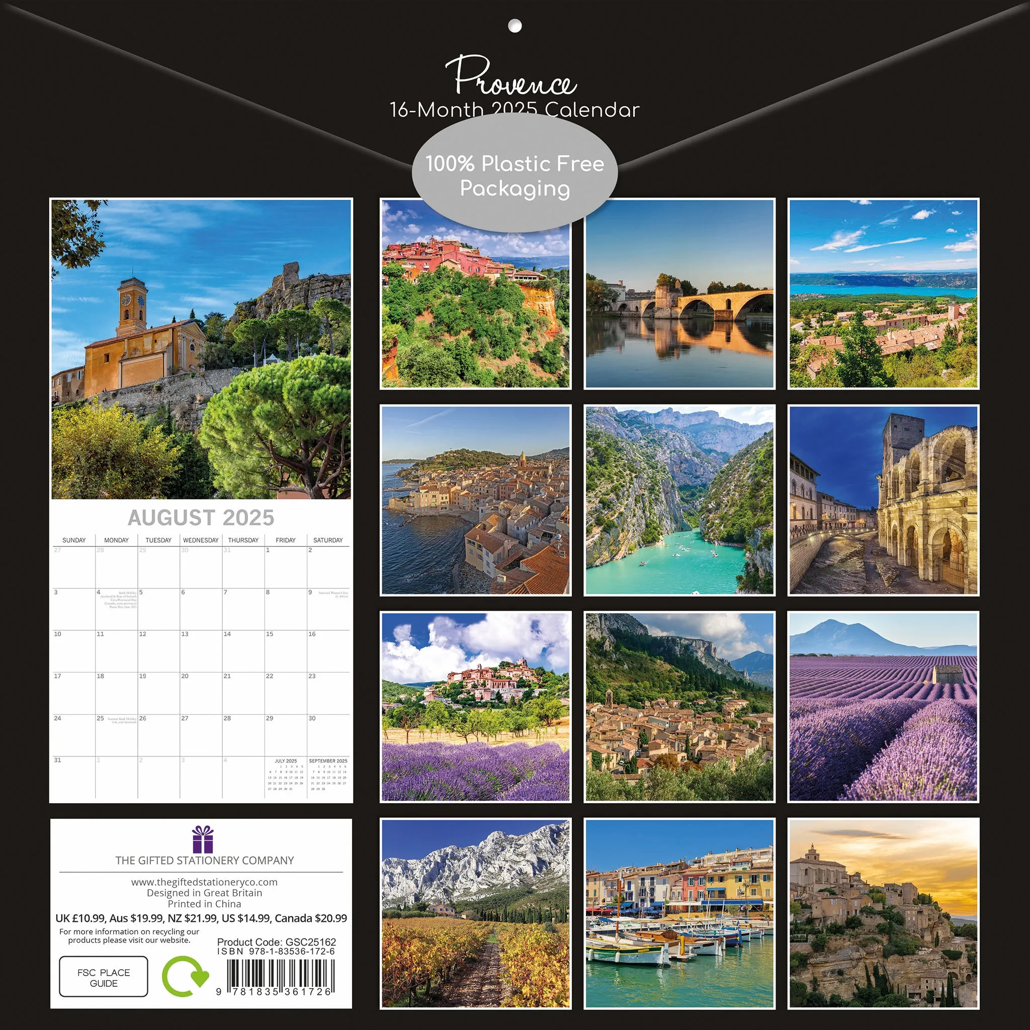 2025 Provence Wall Calendar