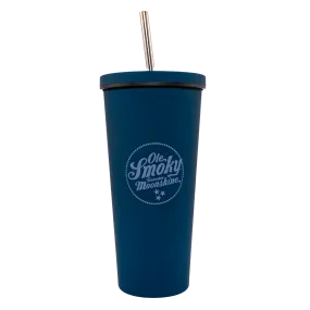 24oz SOFT TOUCH TUMBLER W/ STRAW