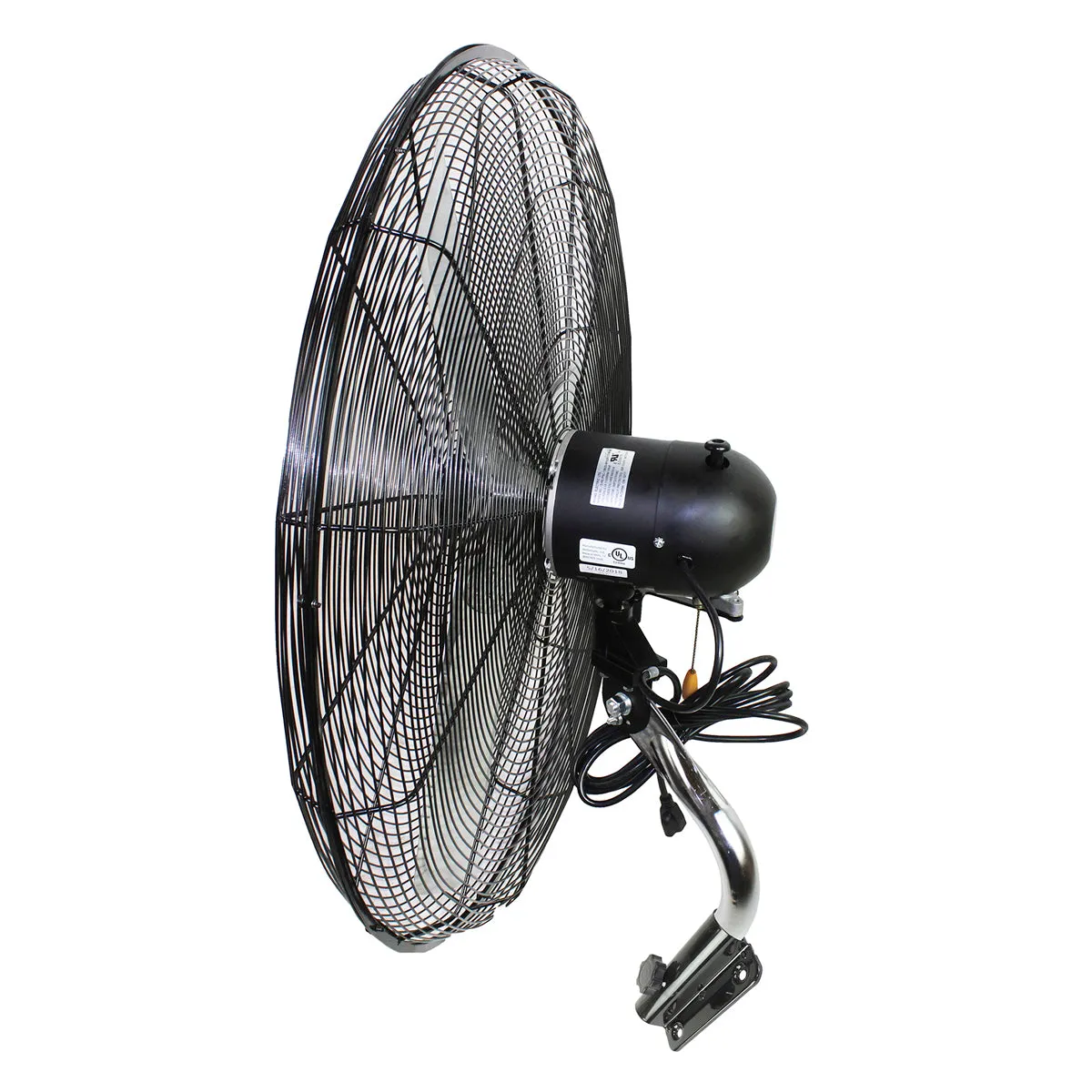 30 In. 3-Speed Tilting Wall Mount Fan with Oscillation