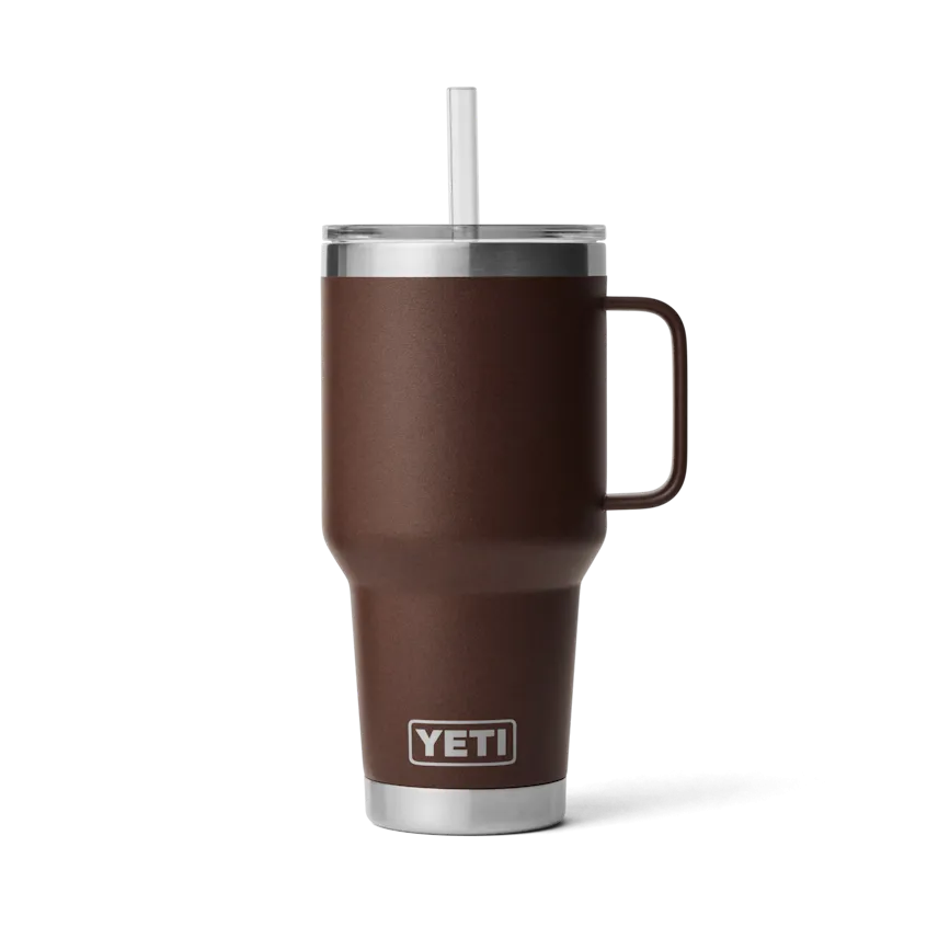 35 oz. / 1L Straw Mug w/ Straw Lid - Wetlands Brown