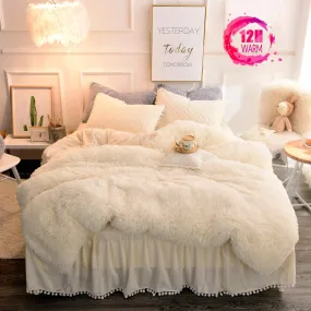 3pc Luxury Plush Shaggy Duvet Cover Set