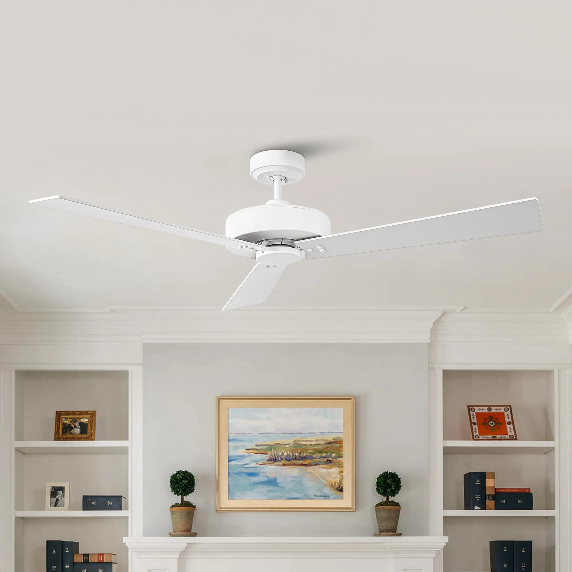 52" Wall Control 4 Speed Ceiling Fan