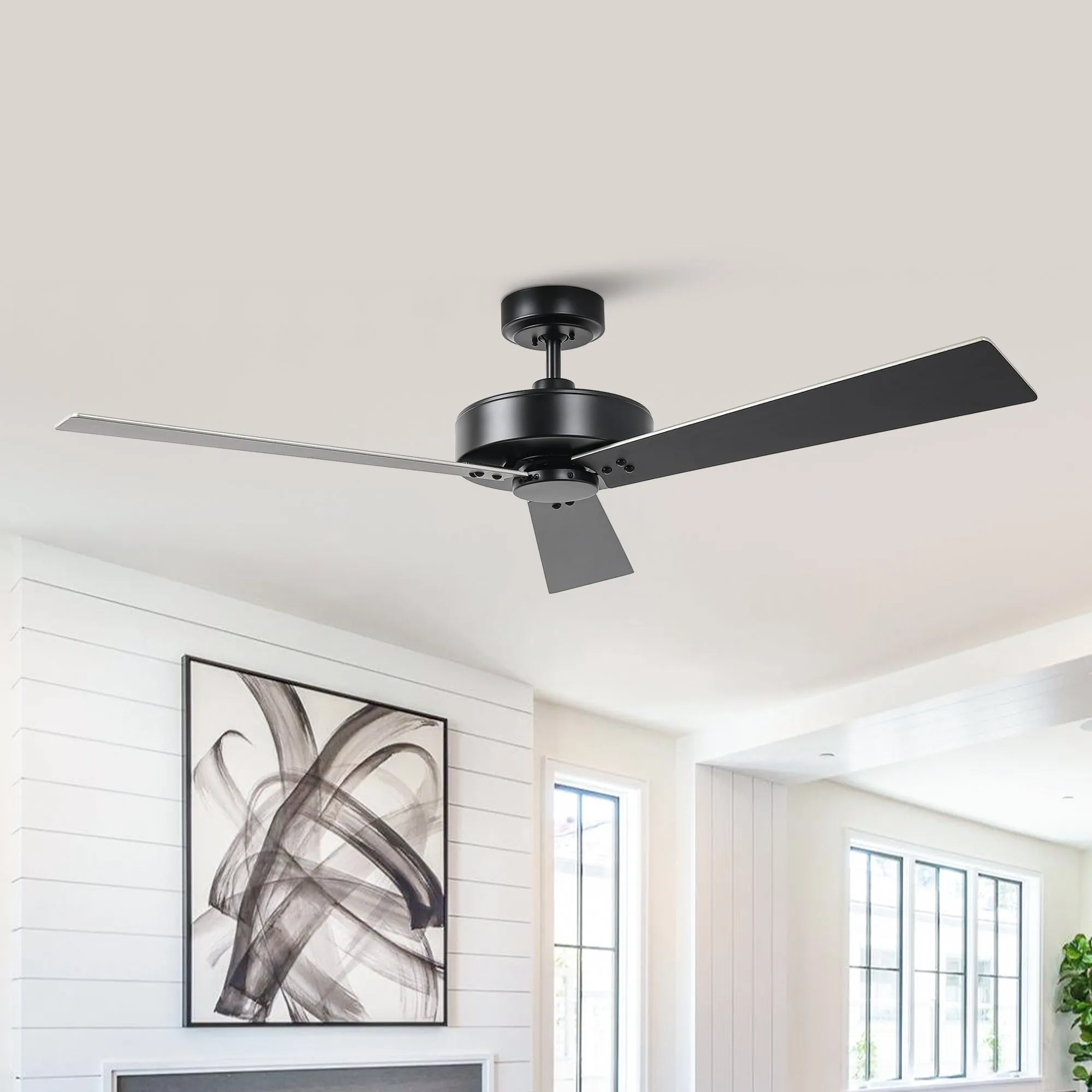 52" Wall Control 4 Speed Ceiling Fan