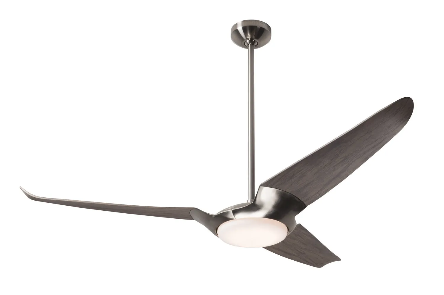 56" Ceiling Fan from the IC/Air3 Collection in Bright Nickel Finish by Modern Fan Co