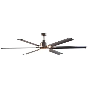 72" Bankston Modern DC Motor Downrod Mount Reversible Ceiling Fan with Lighting and Remote Control