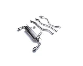 ARMYTRIX Stainless Steel Valvetronic Catback Exhaust System Dual Chrome Silver Tips Toyota Supra 3.0 Turbo A90 2020-2021