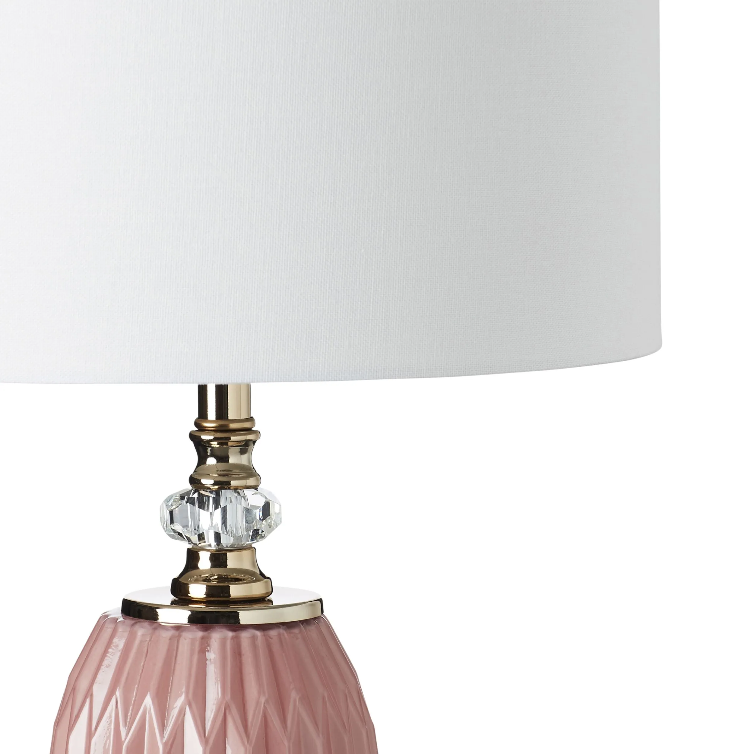 Astrid Dusty Pink Glass Table Lamp 60cm