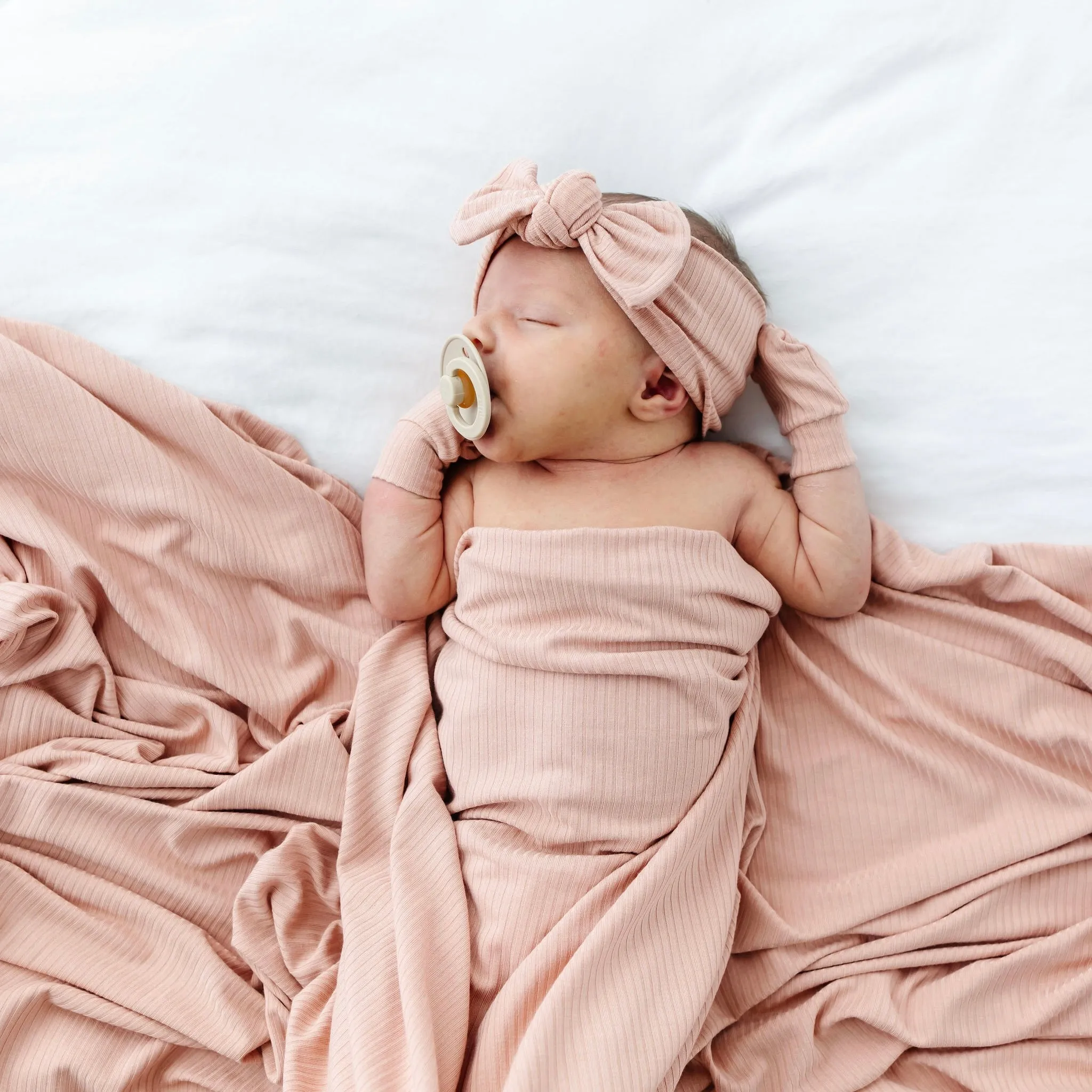 Audrey Ribbed Swaddle Blanket