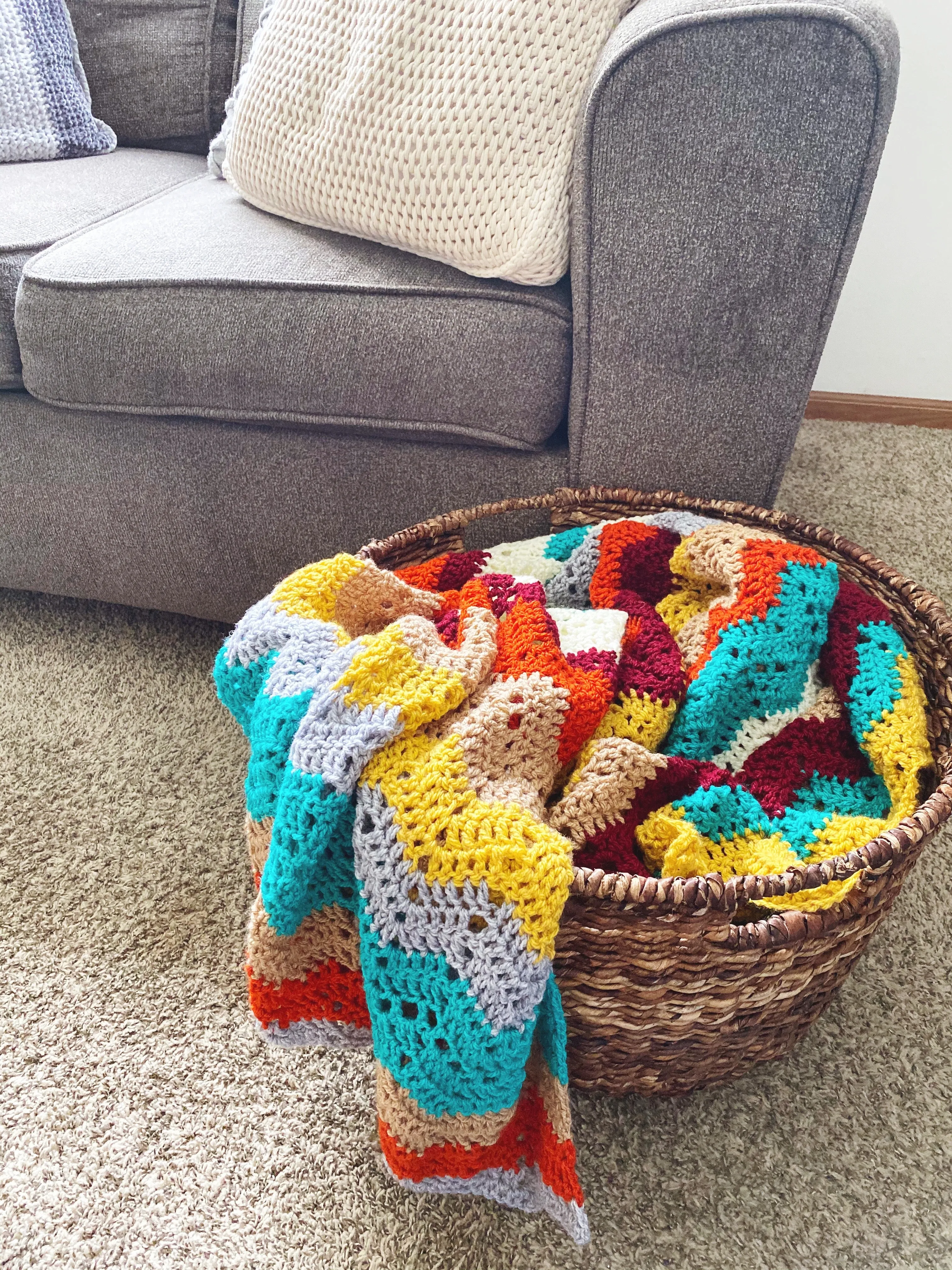 Autumn Skies Afghan // Crochet PDF Pattern