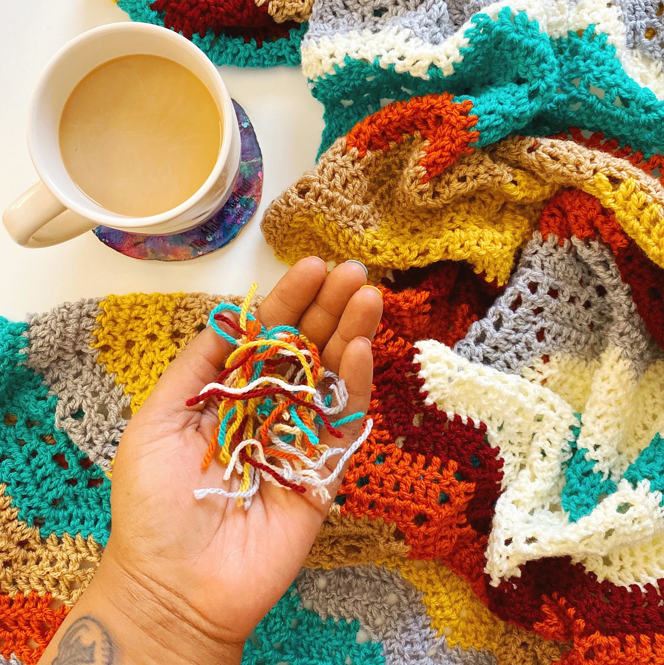 Autumn Skies Afghan // Crochet PDF Pattern