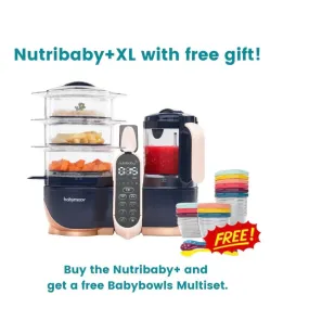 Babymoov Nutribaby  XL with FREE Babybowls Multiset