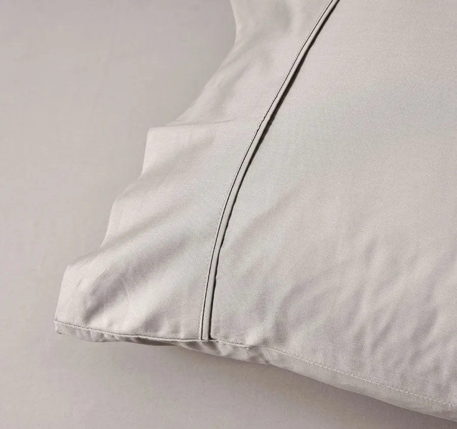 Bamboo Eco 400THC Cotton Queen Pillowcase Stone