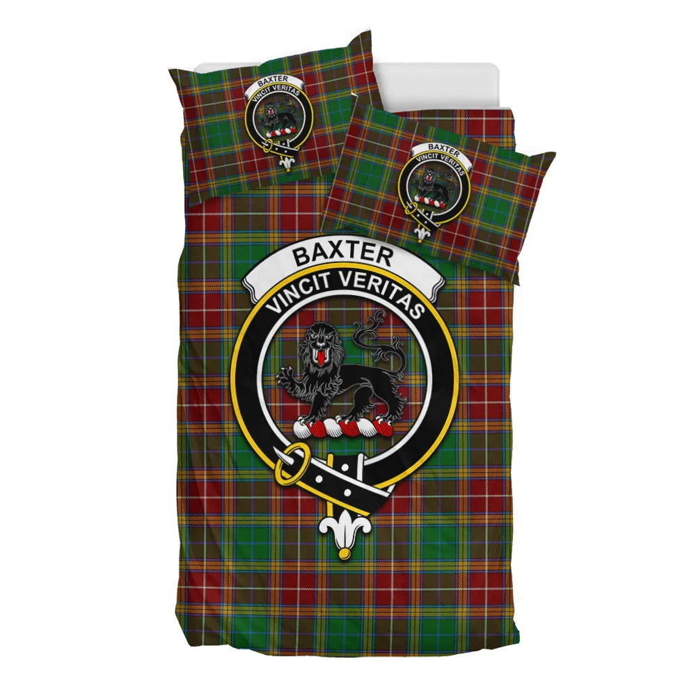 Baxter Tartan Bedding Set with Family Crest