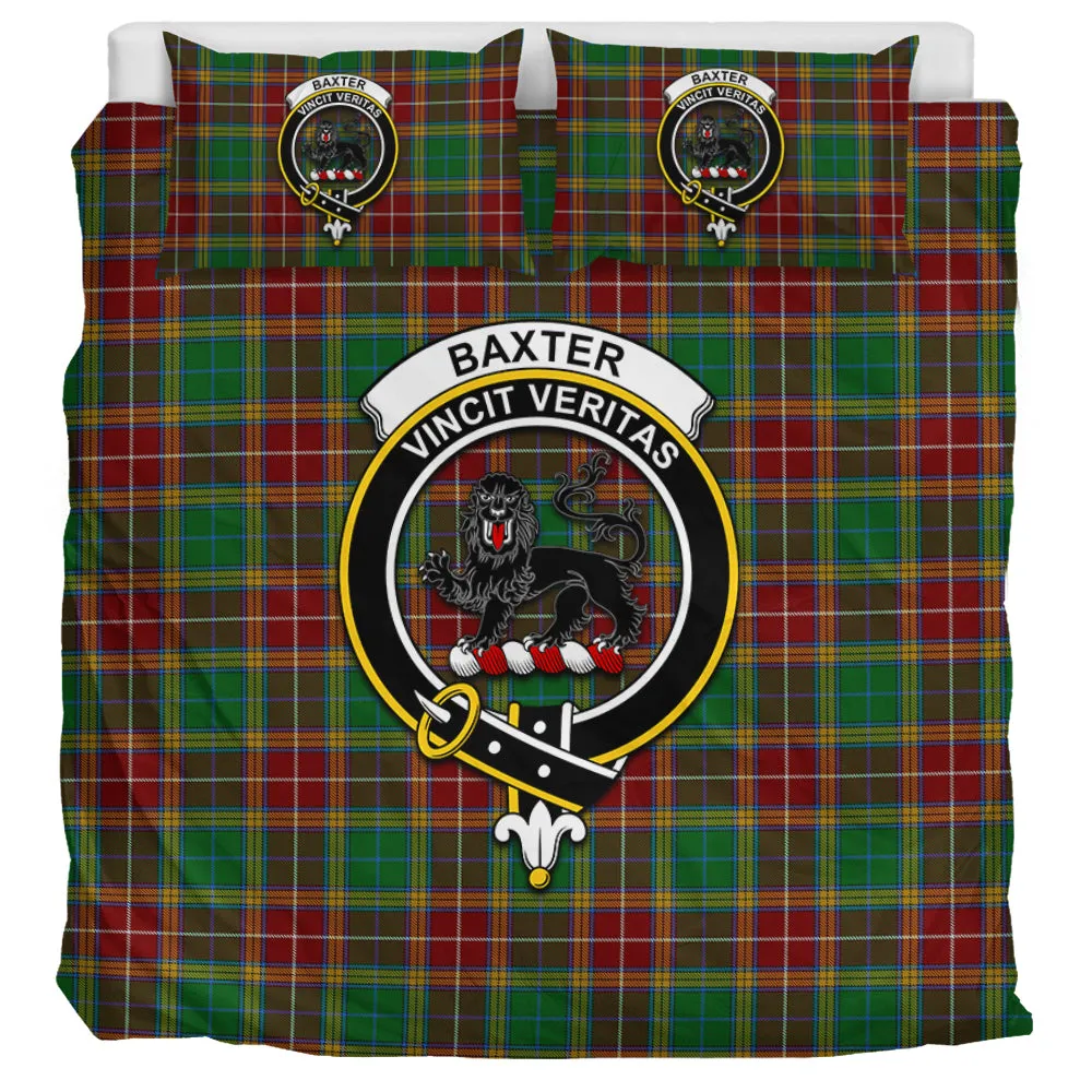 Baxter Tartan Bedding Set with Family Crest