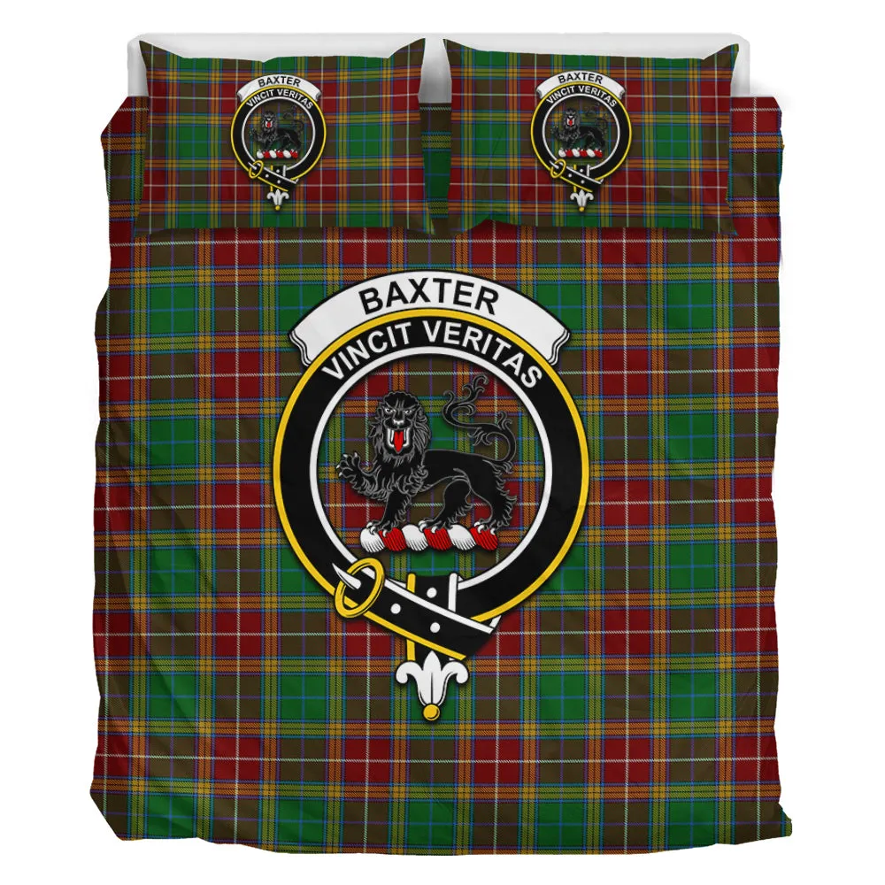 Baxter Tartan Bedding Set with Family Crest