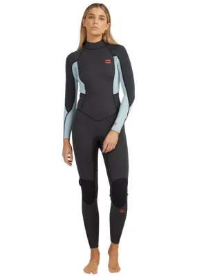 Billabong Womens 302 Launch Back Zip Steamer Wetsuit