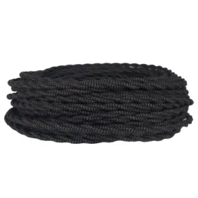 Black & Brown Twisted Wire - Per ft. - 18 AWG