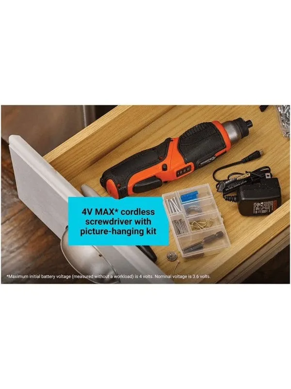 Black & Decker Cordless Pivoting Screwdriver