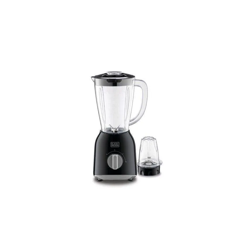 Black   Decker Blender With Grinder And Extra Jar 400W Black