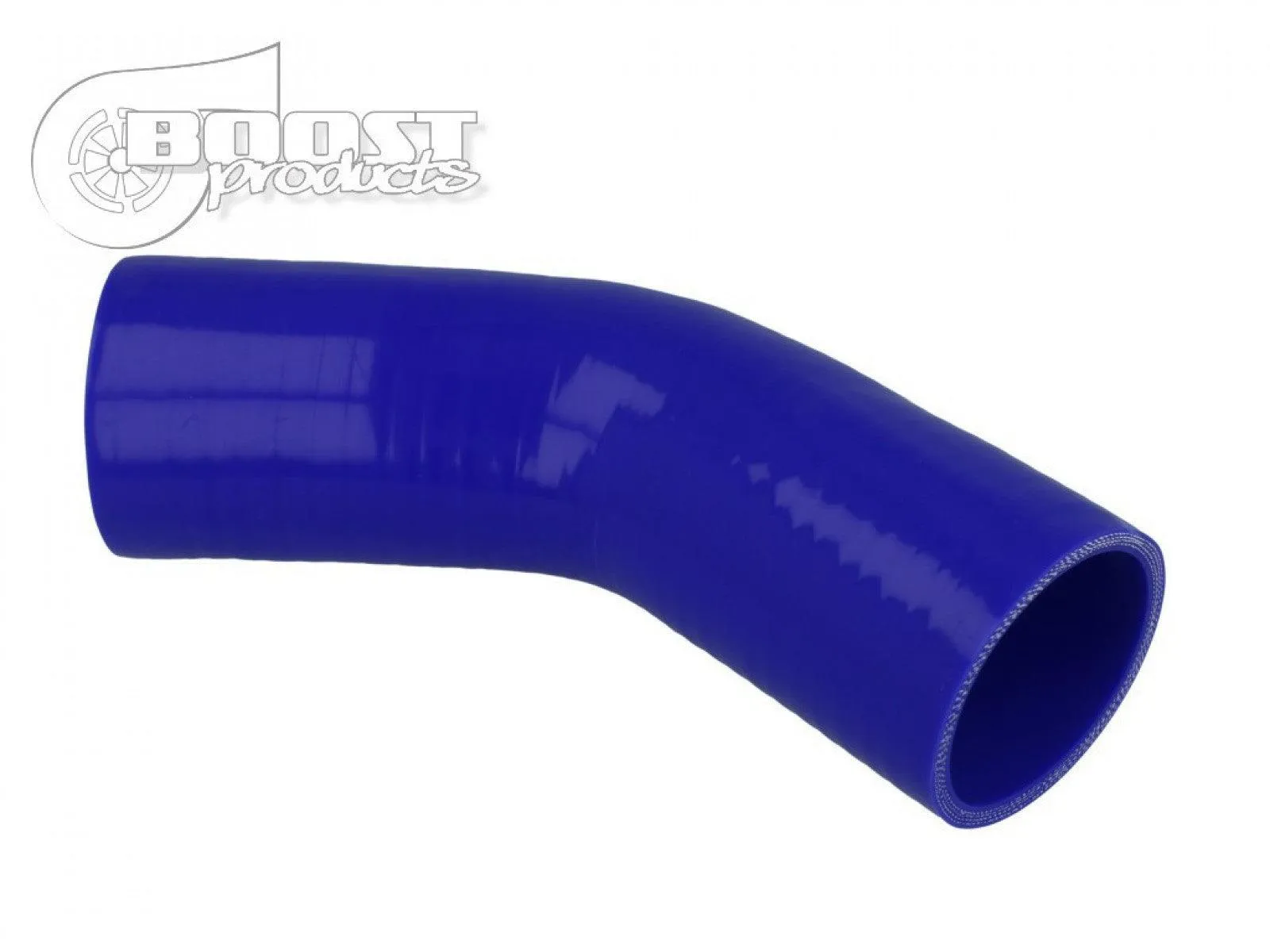 BOOST Products Silicone Elbow 45 Degrees, 89mm (3-1/2") ID, Blue