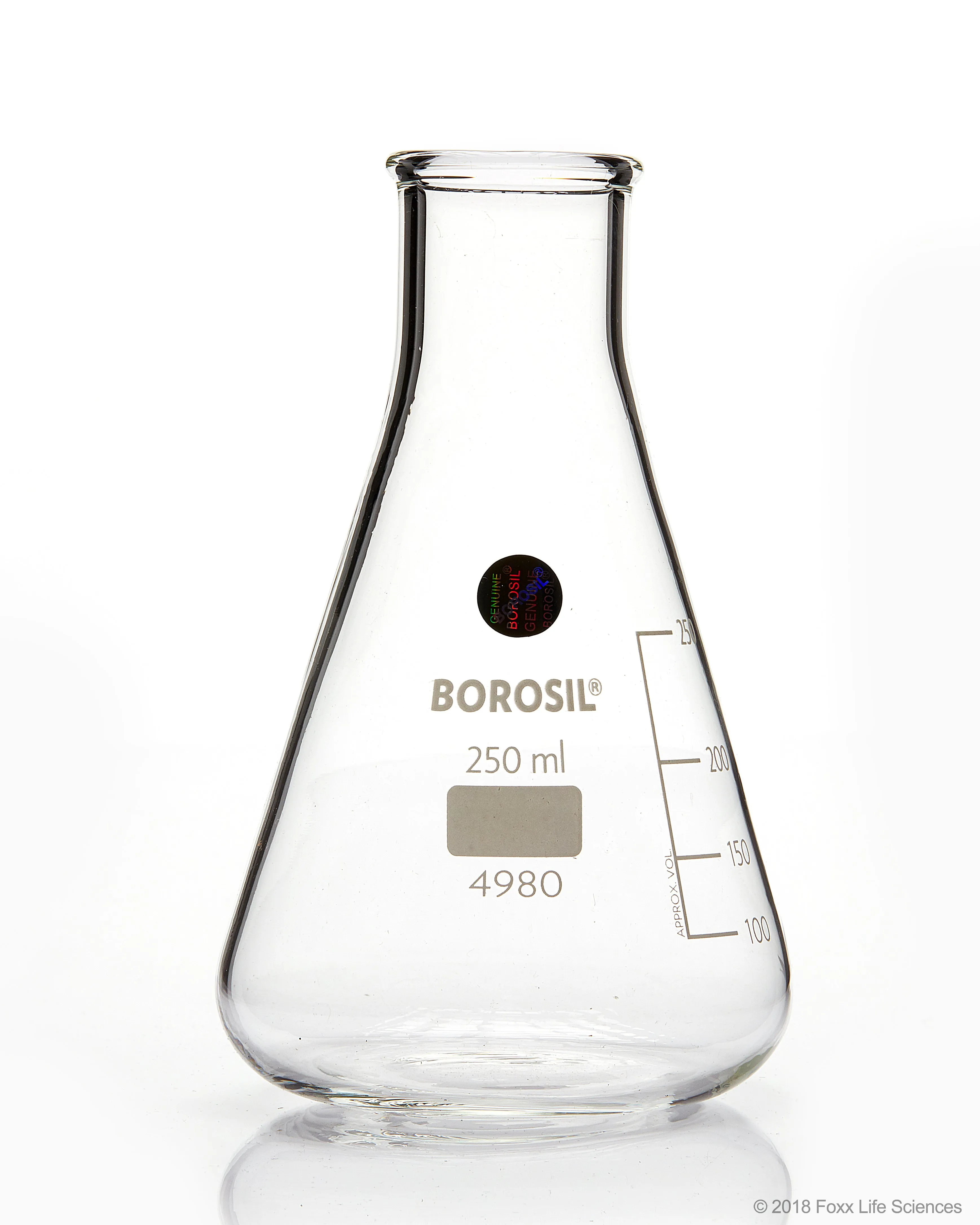 Borosil® Erlenmeyer Flasks Graduated Conical NM Borosilicate 3.3 ISO 1773 CS/40 250 mL