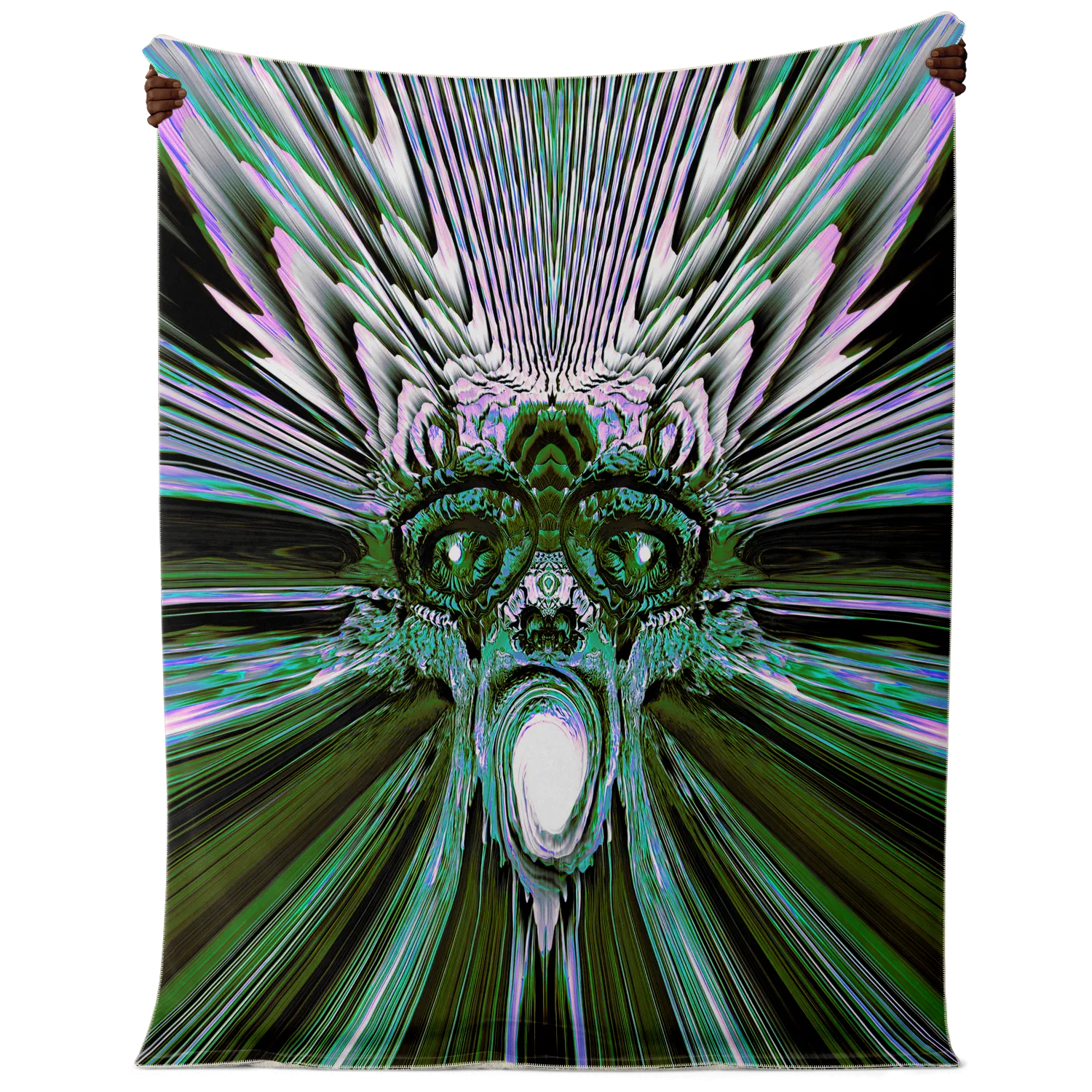 Breaking Through (Green) | Microfleece Blanket | Makroverset