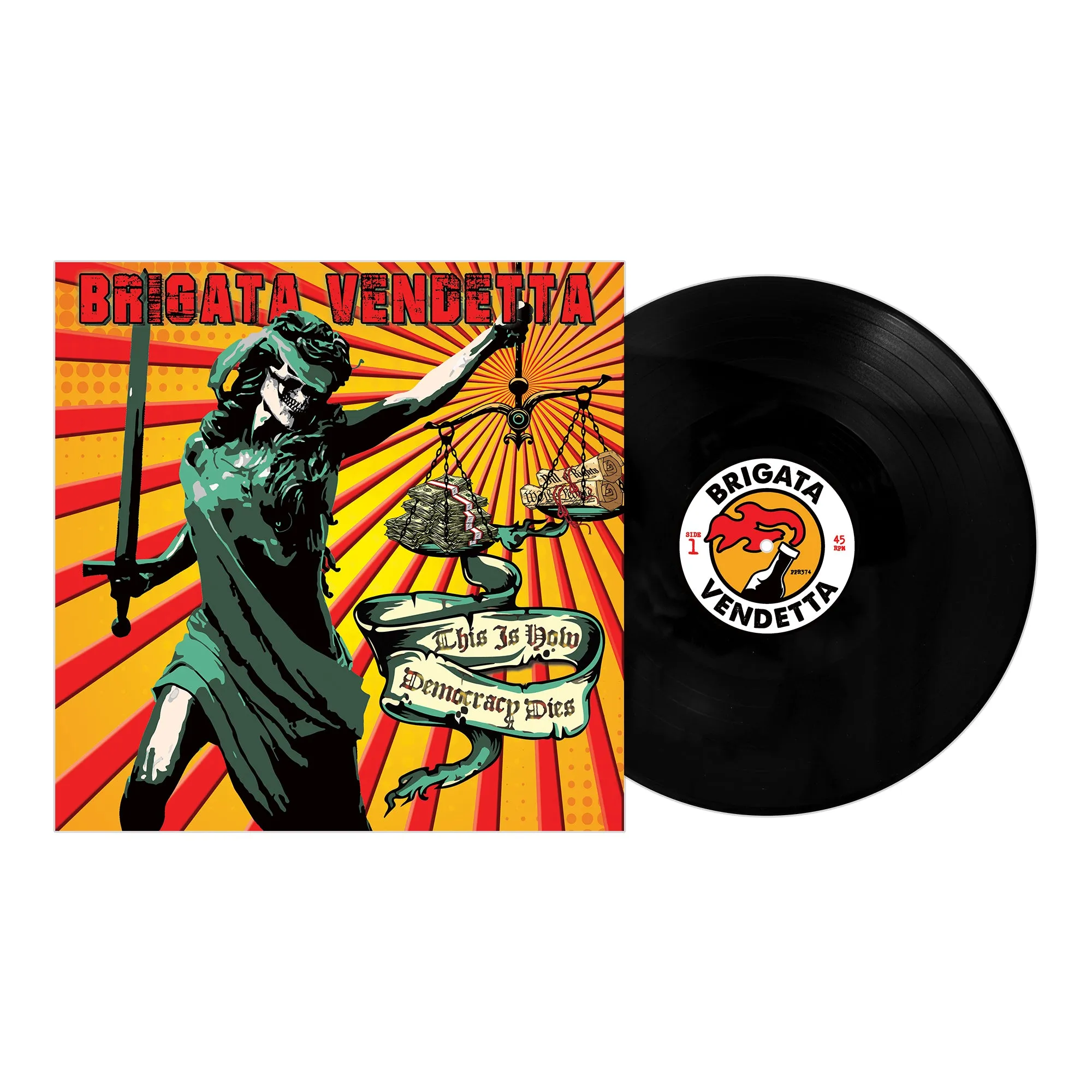 Brigata Vendetta - This Is How Democracy Dies - Black - Vinyl LP