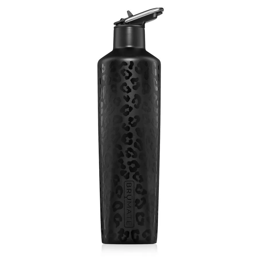 BrüMate 25oz Rehydration Bottle, Onyx Leopard