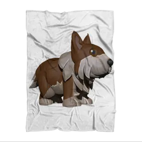 Brown Dog Sublimation Throw Blanket