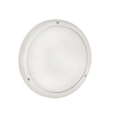 Bulkhead Led Abs With Acrylic Lens White