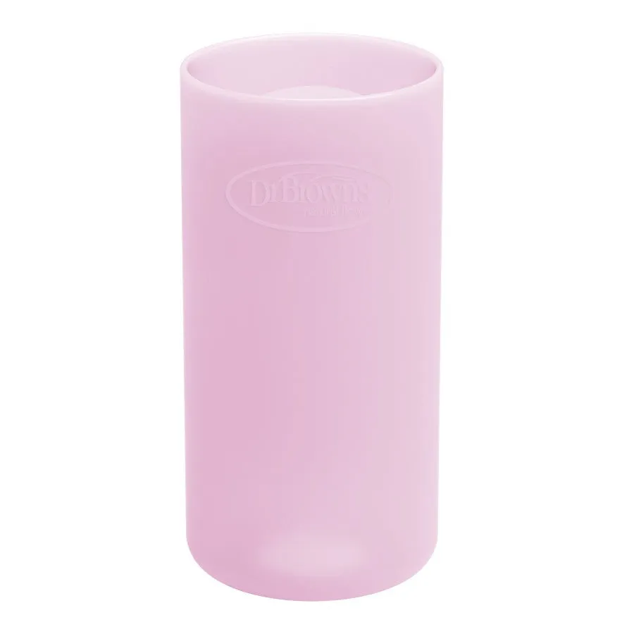 [Bundle of 2] Dr Brown's 8 oz/250 ml Narrow Glass Bottle Sleeve - Pink