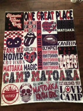 Camp Spirit Custom Fleece Blanket by LoveKess Clothing