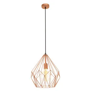 Carlton Pendant 300Mm Copper