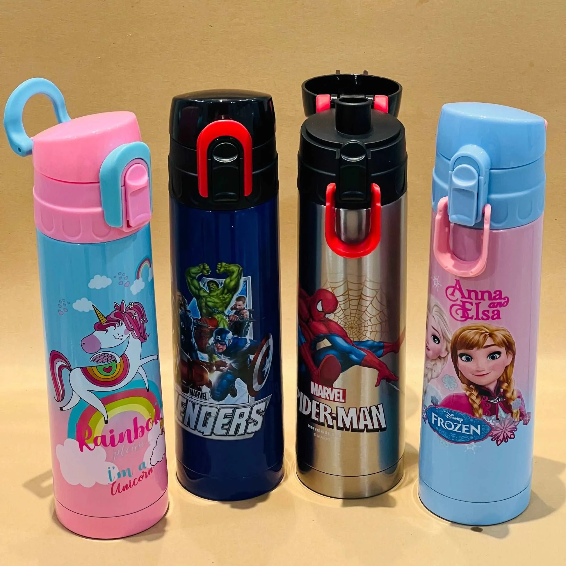 Cartoon Characters Print Stainless Steel Double Walled Insulated - 500ml