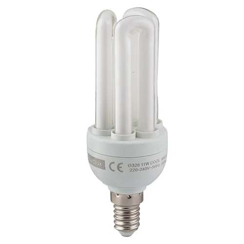 CFL 3U E14 11w Cool White