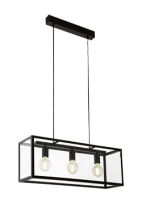 Charterhouse 3Lt Pendant Black