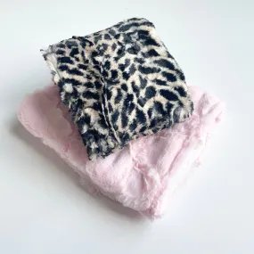 Cheetah Pink Burp Cloth Set