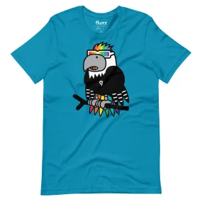 Chill Eagle Pride Tee Aqua/Rainbow