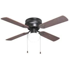 Classic Bronze 42" Hugger Ceiling Fan w/ Light Kit : 23-7932