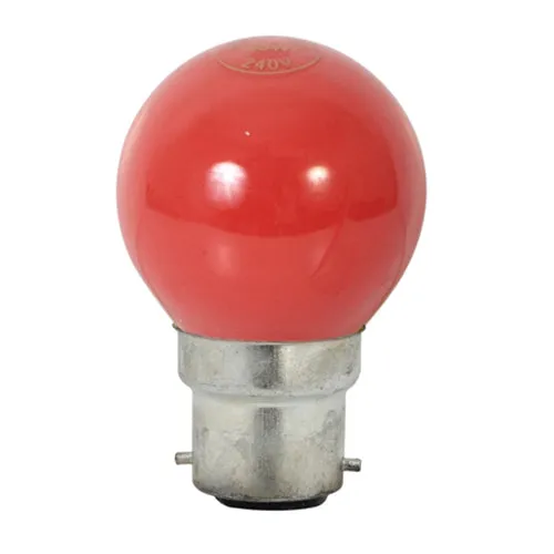 Coloured Golfball B22 15w Red