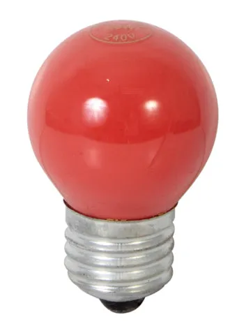 Coloured Golfball E27 15w Red