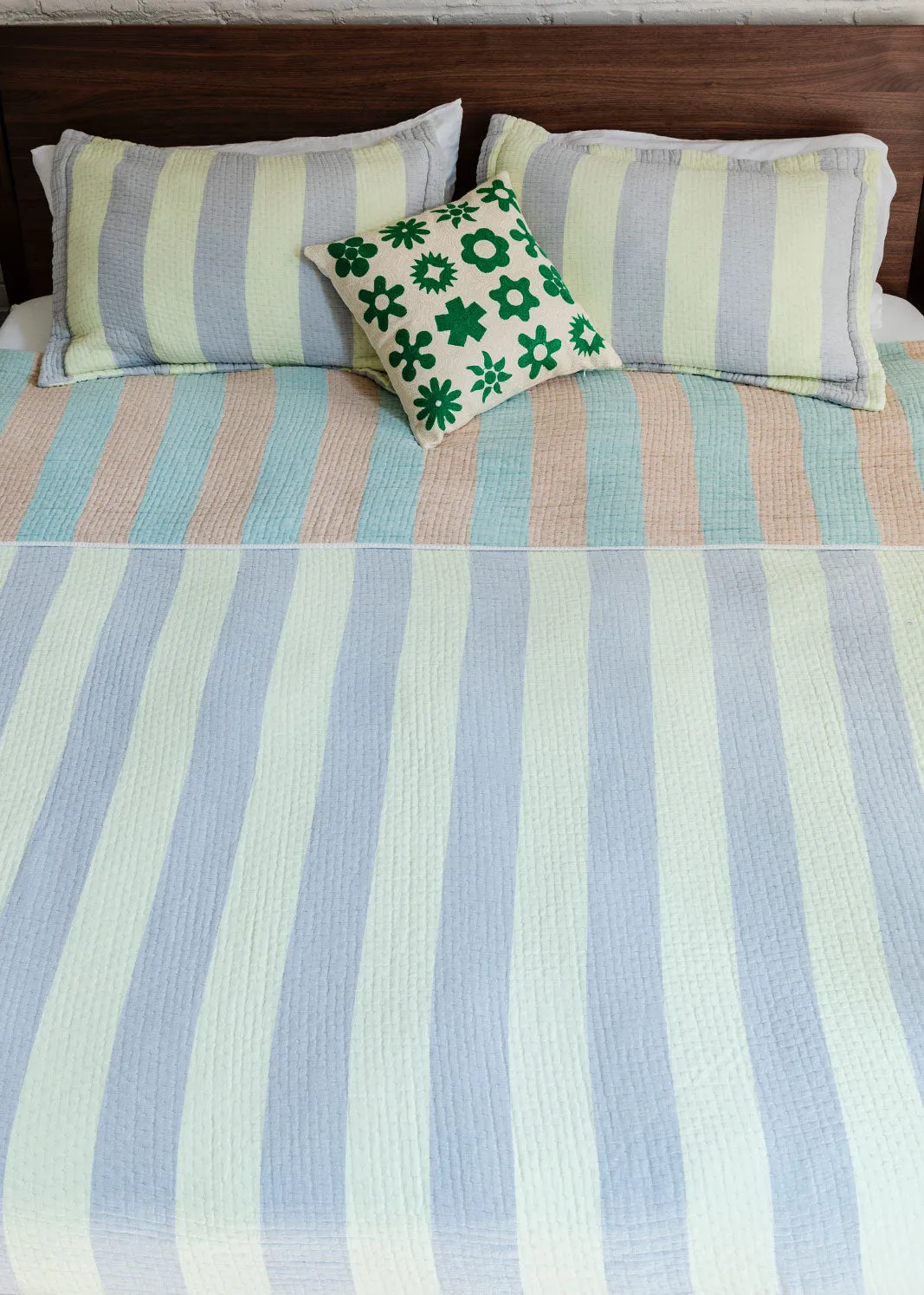 Cool Stripe Coverlet Set