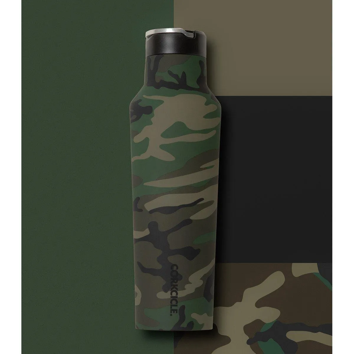 Corkcicle Woodland Camo Sports Canteen 600ml