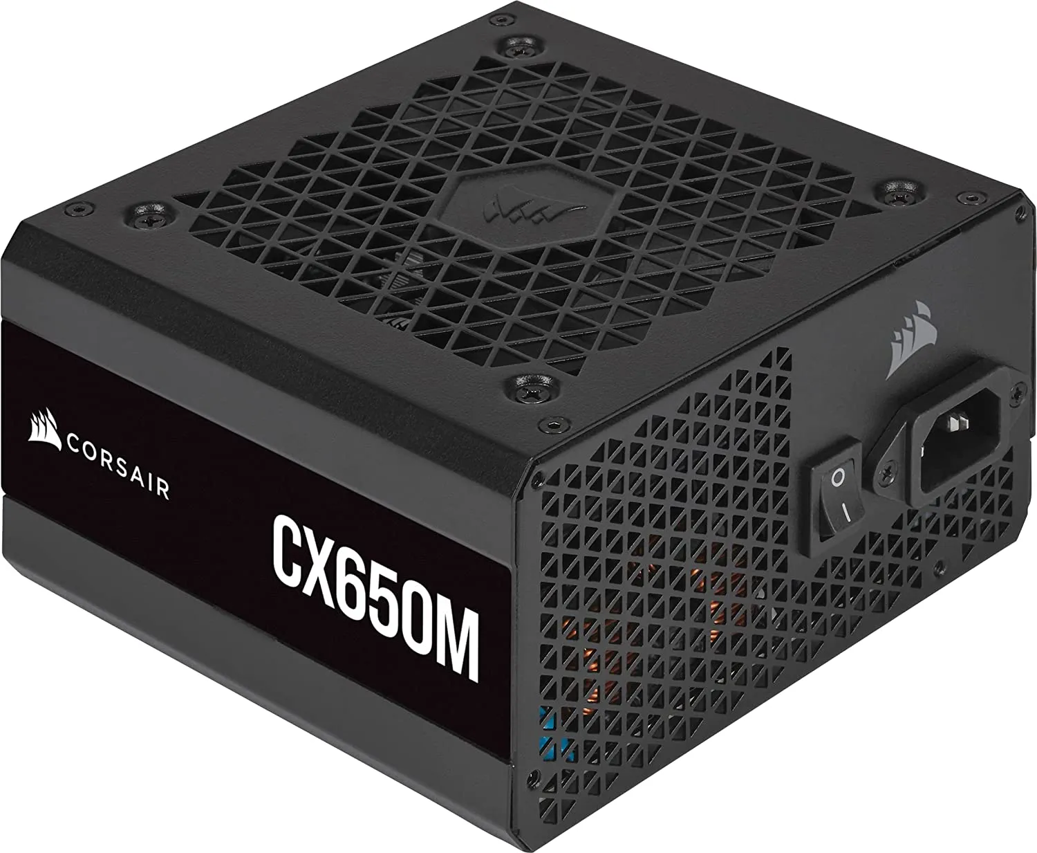 Corsair CX650M, 650 Watt 80 PLUS Bronze Semi-Modular Low-Noise ATX Power Supply (Single EPS12V Connection, 105°C Capacitors, Compact Size) - Black