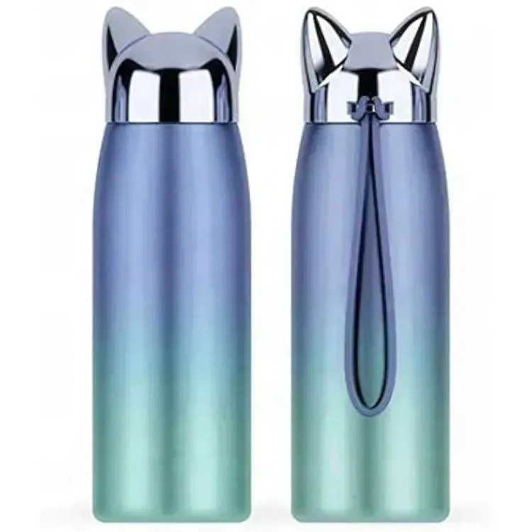 Cute Cat Fox Ears Insulated Bottle (300 ml)