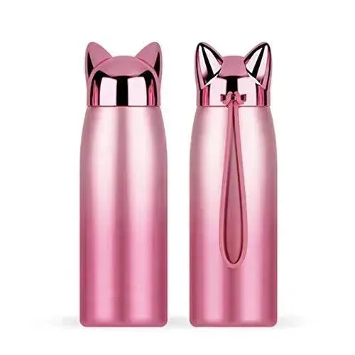 Cute Cat Fox Ears Insulated Bottle (300 ml)