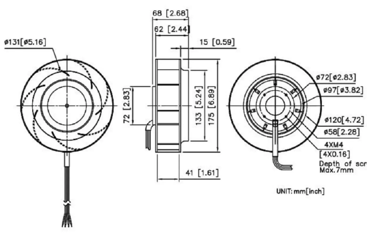 DCF17568 Series DC Telecom Fans